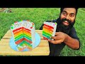 Rainbow cake Making Malayalam | അടിപൊളി റെയിൻബോ കേക്ക് ഉണ്ടാക്കിയാലോ | M4 TECH |