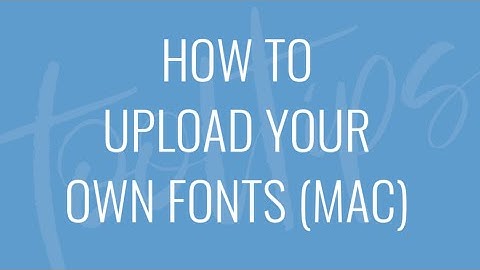 How to Upload Fonts in PicMonkey on a Mac