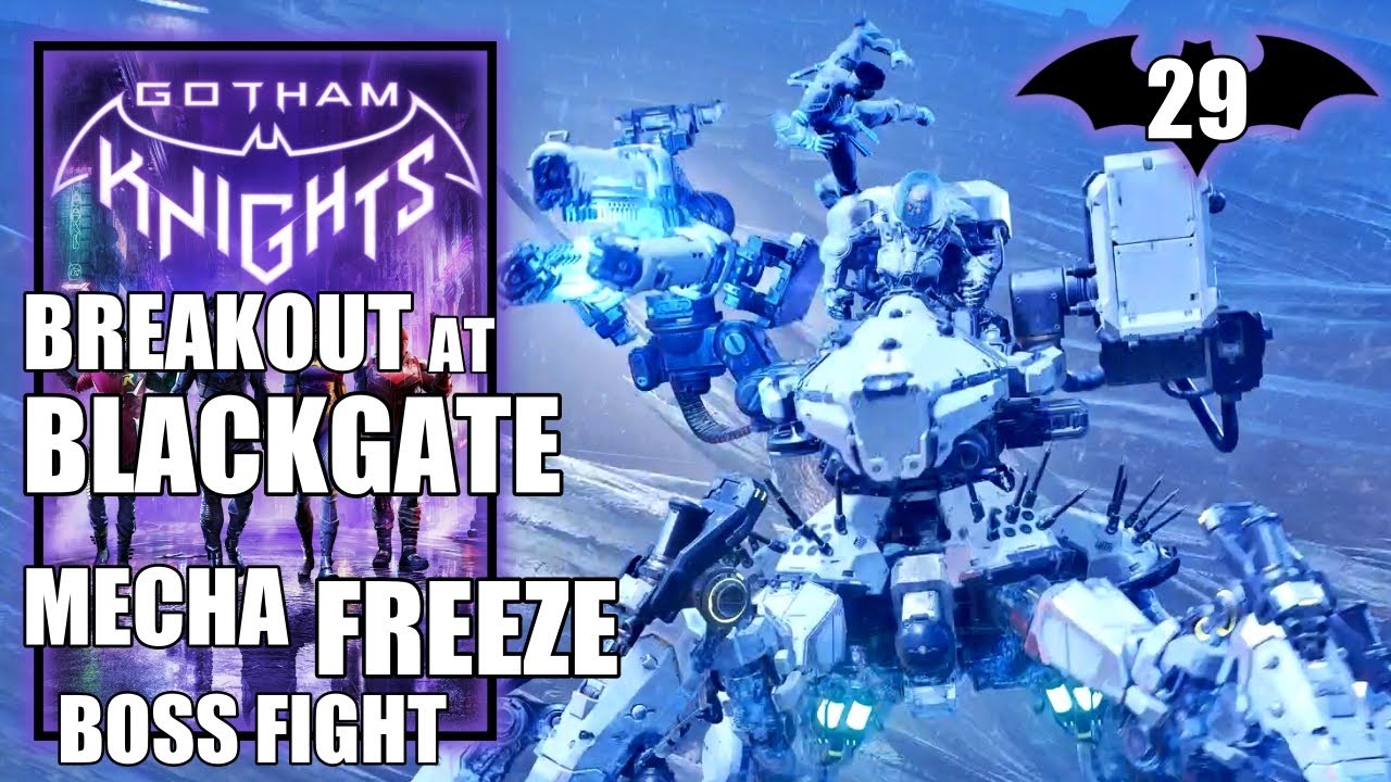 Gotham Knights - Breakout at Blackgate - Defeat Mecha Freeze - Gameplay Walkthrough Part 29