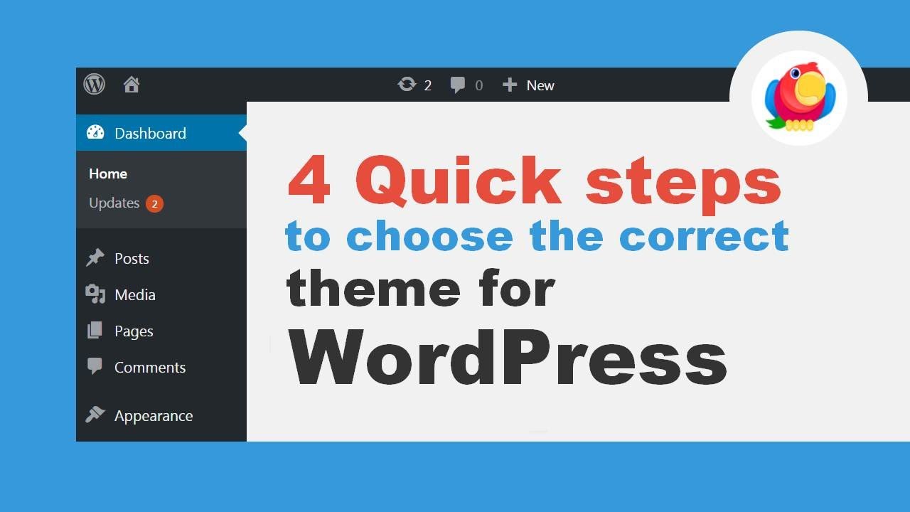 How To Choose A WordPress Theme: 4 Quick Steps - YouTube
