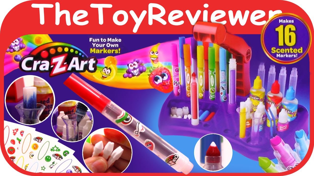 NEW Cra-Z-Art Scented Marker Creator Unboxing Toy Review by TheToyReviewer  