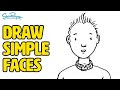 How to Draw a Man&#39;s Face - just draw along with me - Simon