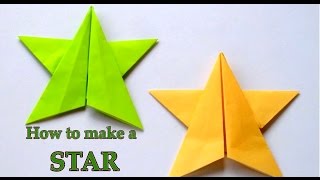 origami step star easy fold tutorial
