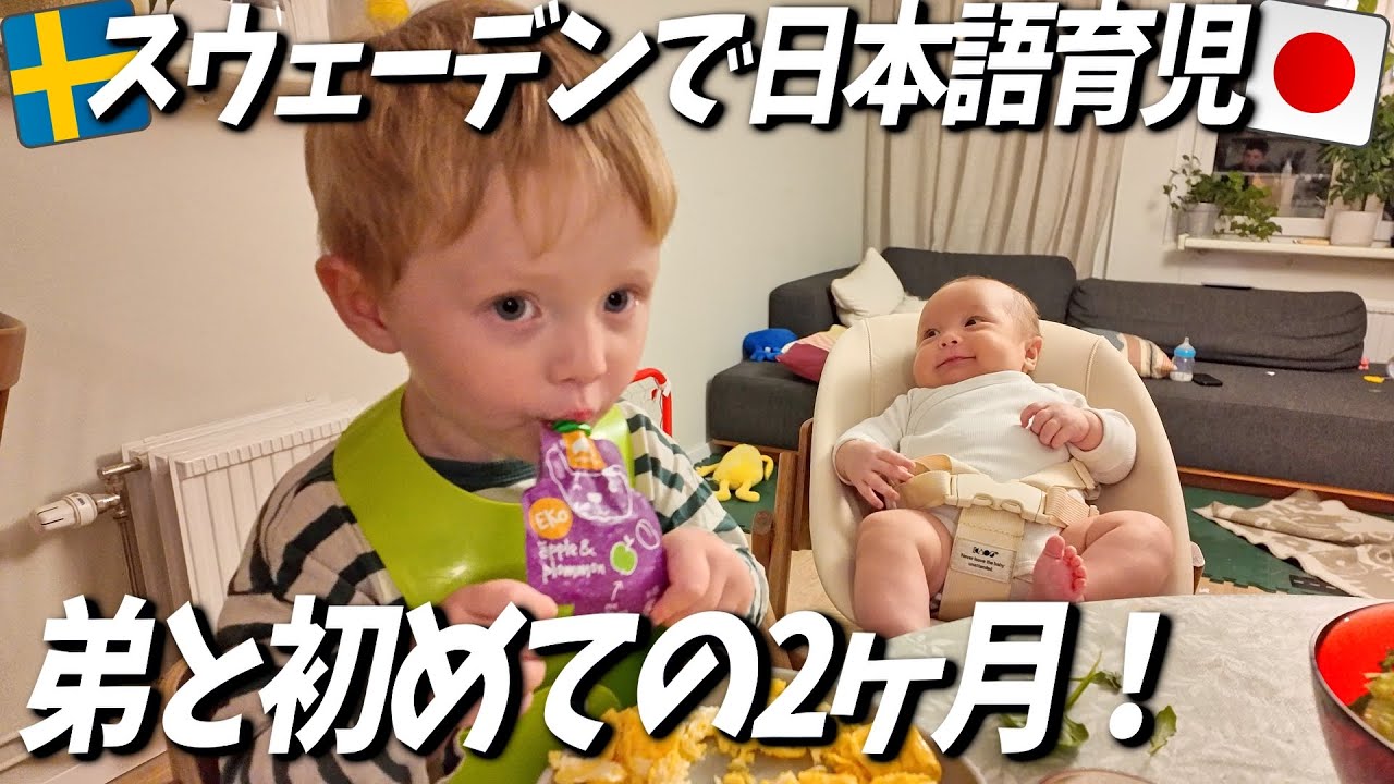 二児パパ〜す お兄ちゃんになった2歳児の成長！【スウェーデンで日本語育児】 - YouTube