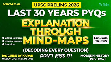 ⚡️𝗨𝗣𝗦𝗖 𝗣𝗬𝗤𝘀 (𝟭𝟵𝟵𝟱–𝟮𝟬𝟮𝟱) 𝗘𝘅𝗽𝗹𝗮𝗶𝗻𝗲𝗱 𝘄𝗶𝘁𝗵 𝗠𝗶𝗻𝗱-𝗠𝗮𝗽𝘀 | 𝗣𝗿𝗲𝗹𝗶𝗺𝘀 𝟮𝟬𝟮𝟲 𝗠𝗮𝘀𝘁𝗲𝗿𝗰𝗹𝗮𝘀𝘀