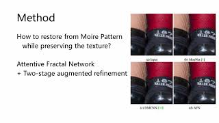 Moiré Pattern Removal via Attentive Fractal Network