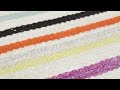 Vintage Peruvian Square Kilim, Polychromatic Pastel Striped Design - Rug &amp; Kilim -36853