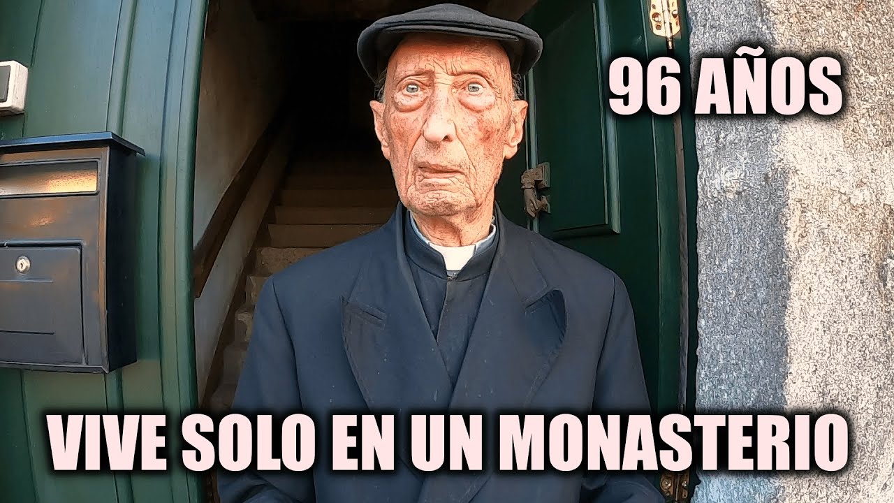 Tiene 96 AÑOS y VIVE SÓLO en un MONASTERIO de Galicia.