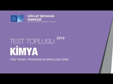 Kimya yeni test toplusu 2019 CAVABLAR (2-ci hissə) | HD