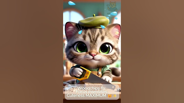 This cat is building something. Guess what he's making in the comments! 👇