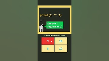 Тест на знание Питон Python Квадрат Числа #shorts