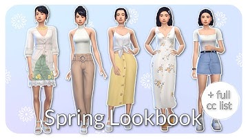 Maxis Match Spring Lookbook | Full CC List