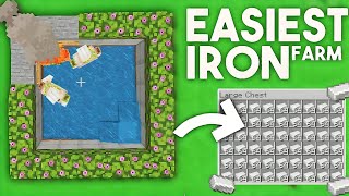 Minecraft 1.20 Iron Farm Tutorial in Bedrock Edition (MCPE)  EASY!