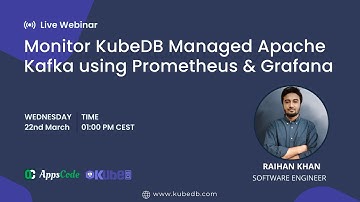 Monitor KubeDB Managed Apache Kafka using Prometheus & Grafana