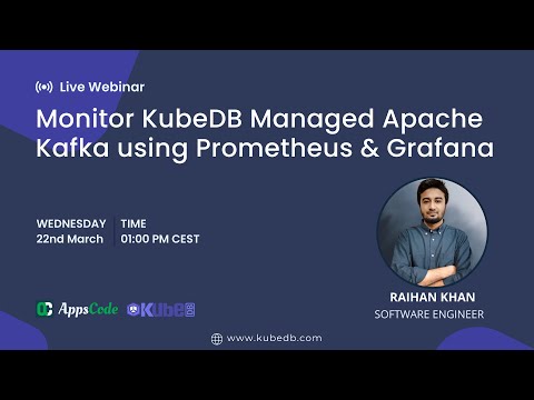 Monitor KubeDB Managed Apache Kafka using Prometheus & Grafana