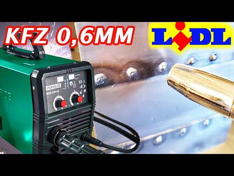 Welding thin sheet metal / motor vehicles with the Lidl multi-welding unit PMSG  200 A2 Test - YouTube