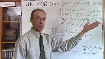 Unizor - Sequence Limit - Ratio of Polynomials