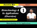 Biotechnology &amp; its applications (Overview)| HS 2nd Yr| Biology| AHSEC| NCERT|NEET| Rajib|Axomia Bio