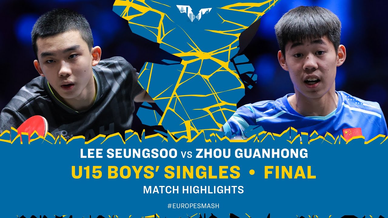 Lee Seungsoo vs Zhou Guanhong | U15 BS Final | #EuropeSmash 2025