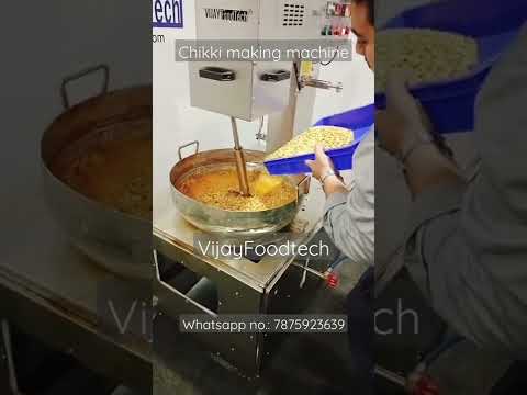 Chikki mixing machine.