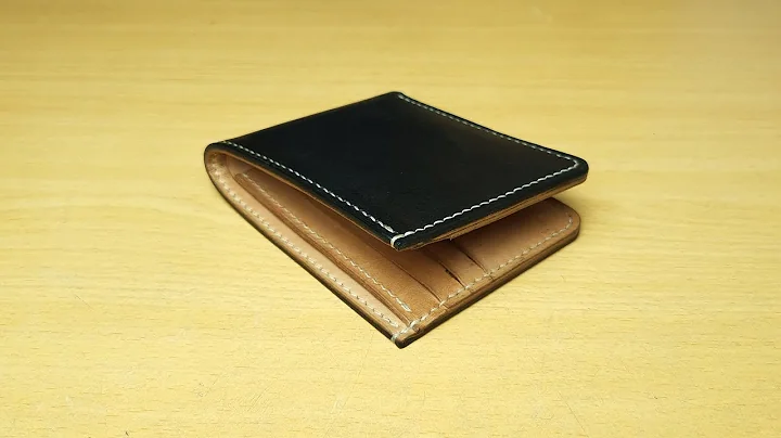 Making HANDMADE Classic Minimalist Bifold Wallet | FREE PATTERN - Leather Craft