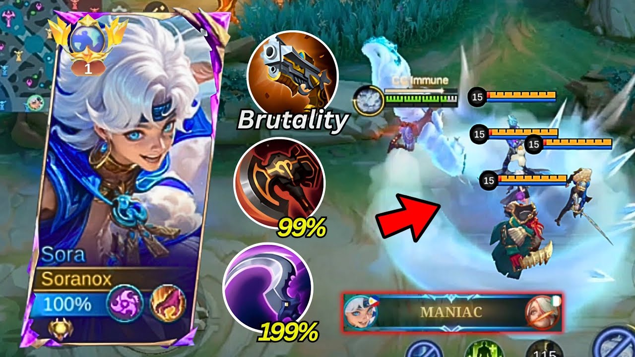 MANIAC SORA FULL MATCH DOMINATION!! (must execute) - MLBB