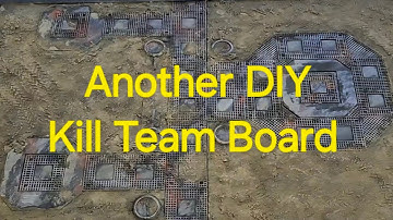 Kill Team Terrain Board Build DIY Sratch Built Warhammer 40k