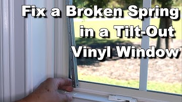 Vinyl Window Pivot Lock Shoe Replacement - Fix a Broken Spring on a Tilt-Out Vinyl Window