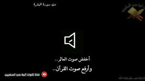 تلاوة مباركة من سورة البقرة للأخ القارئ محمد سالم اليهري#