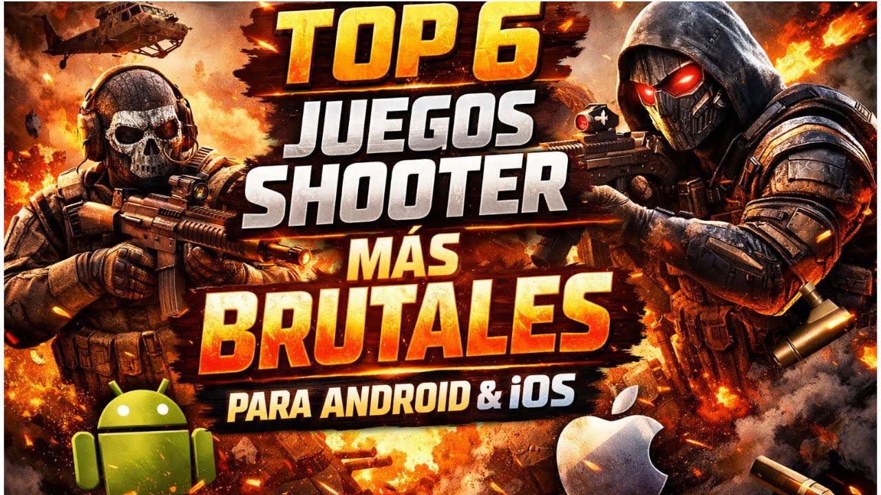 TOP 6 JUEGOS SHOOTER MÁS BRUTALES para ANDROID y iOS (2026)