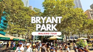 New York City Virtual Walking Tour 2023 - Manhattan 4K NYC Walk - Bryant Park Lawn