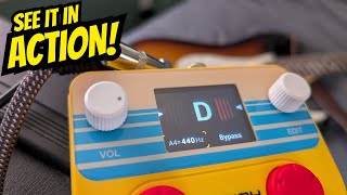 Check out the built in Tuner of the Pipe Tone - STRICH Pipe Tones Pocket Multi-Effects Processor for