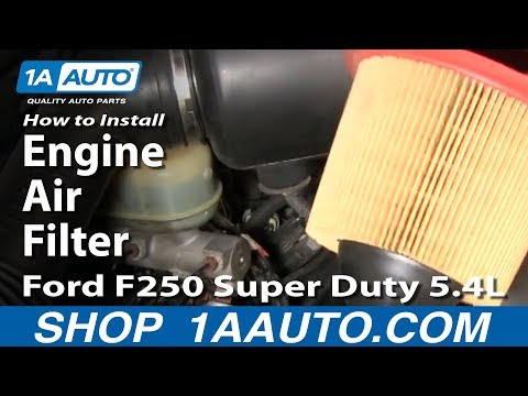 How To Replace Engine Air Filter 99-07 Ford F250 Super Duty