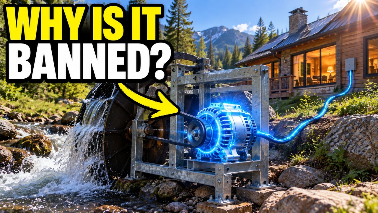STOP Buying $4,000 GENERATORS. Grab This $60 HOME DEPOT ALTERNATOR That Powers Your Cabin!!: video thumbnail
