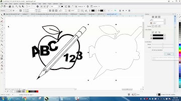 Corel Draw Tips & Tricks Clipart Teacher Apple Part 3