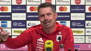 Thomas Darazs (Trainer LASK) - die Pressekonferenz nach dem 2:2-Unentschieden gegen SK Sturm Graz