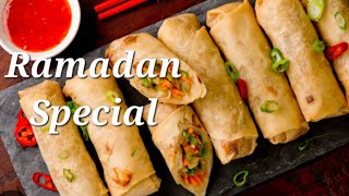 100 pcs Of Chicken Spring Rolls Ramadan Special/سبرنج رول بالدجاج | ep0085