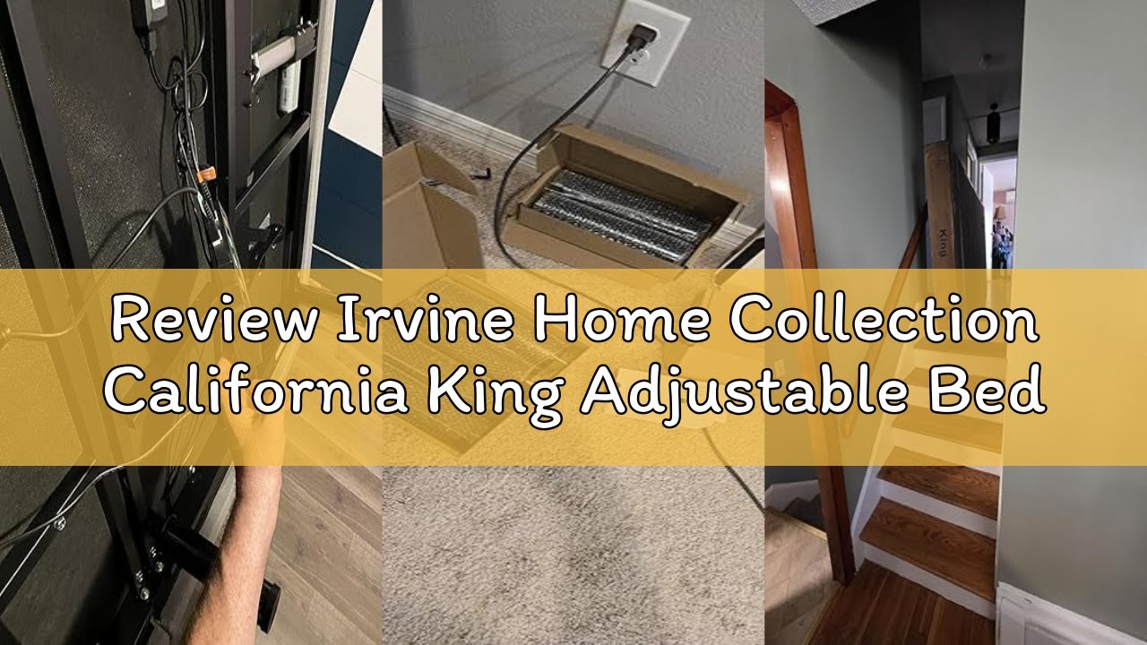 Review Irvine Home Collection California King Adjustable Bed Base - Dual Massage - USB Ports - Zero
