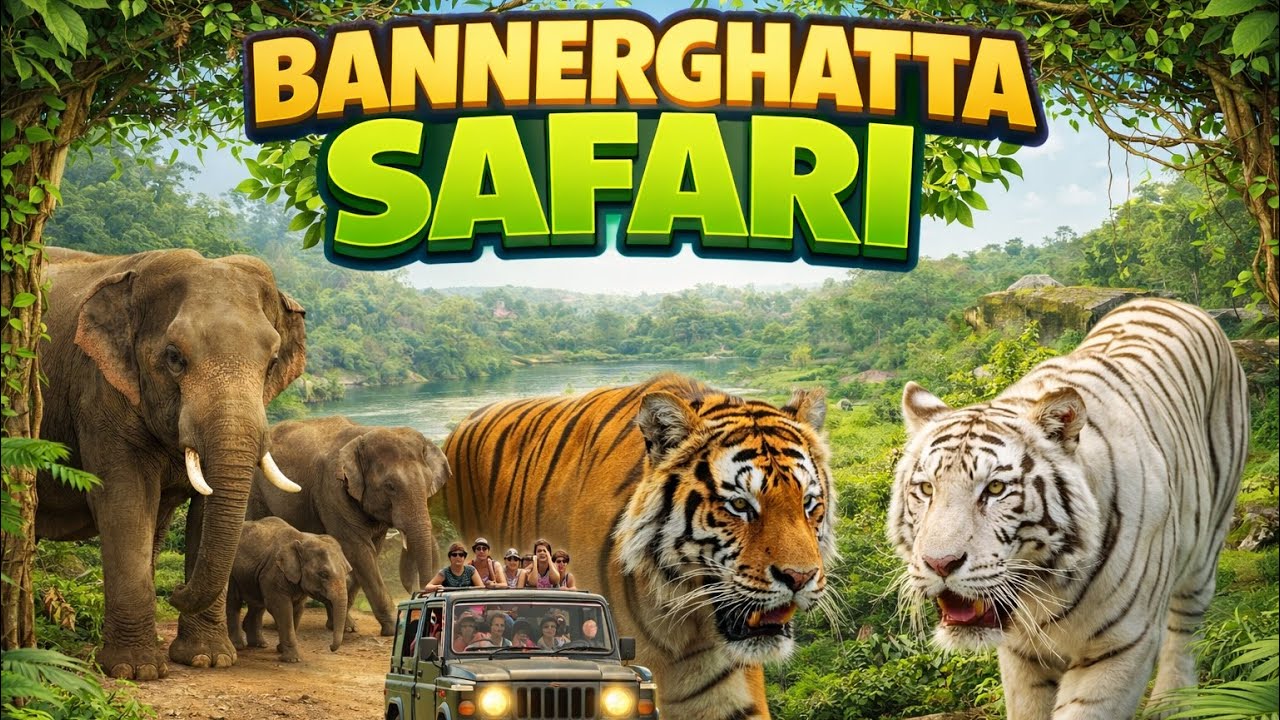 Bannerghatta Safari | Tigers, Lions & Elephants Up Close 🐯🐘