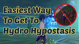 Easiest Way to get to Hydro Hypostasis - No Climbing - Genshin Impact