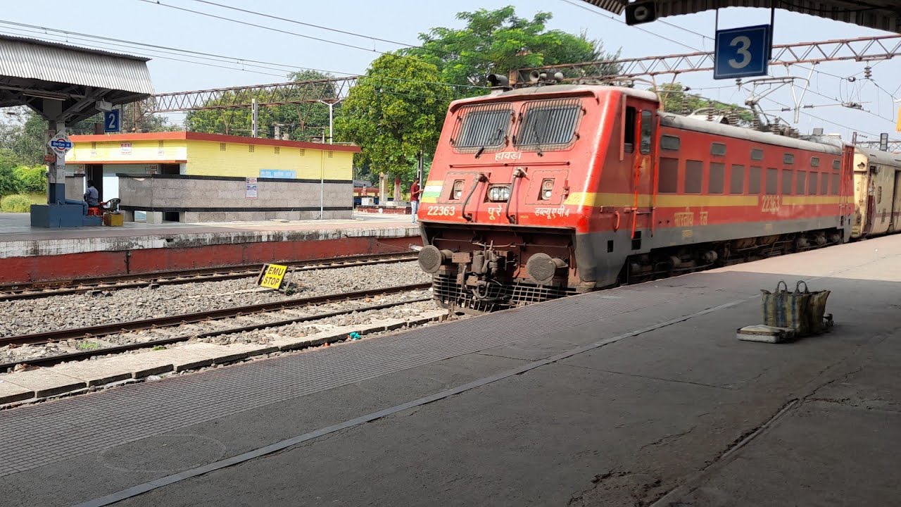 Bagh Express On time | Bandel Junction Station | INDIAN RAILWAYS - YouTube