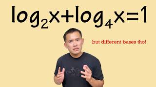 How to solve a logarithmic equation with two different bases