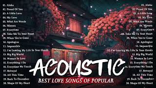 Old But Good  English Acoustic Love Songs Playlist | Chill  Acoustic Cover Of Popular Love Songs