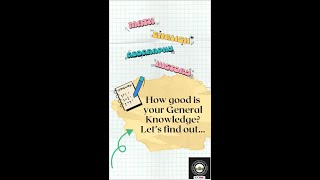 General Knowledge Quiz - Part 1
