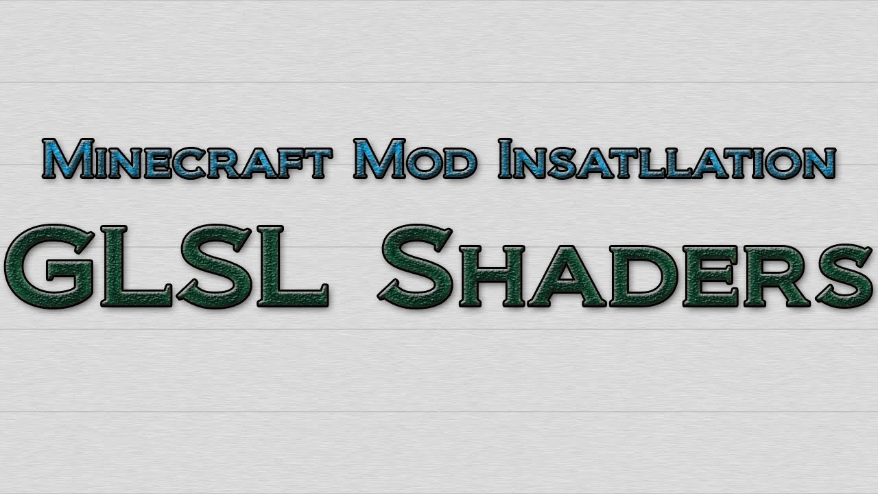 Minecraft 1.3.1 - How to install GLSL Shaders Mod (OUTDATED) - YouTube