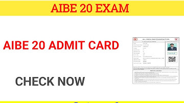 Aibe 20 admit card || aibe 20 admit card kaise download kaise kare || how to download aibe 20 admit