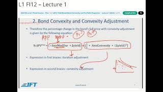 Module 07 | Chapter 12 | Fixed Income: Bond Convexity & Portfolios | V02 IFT Lecture 1