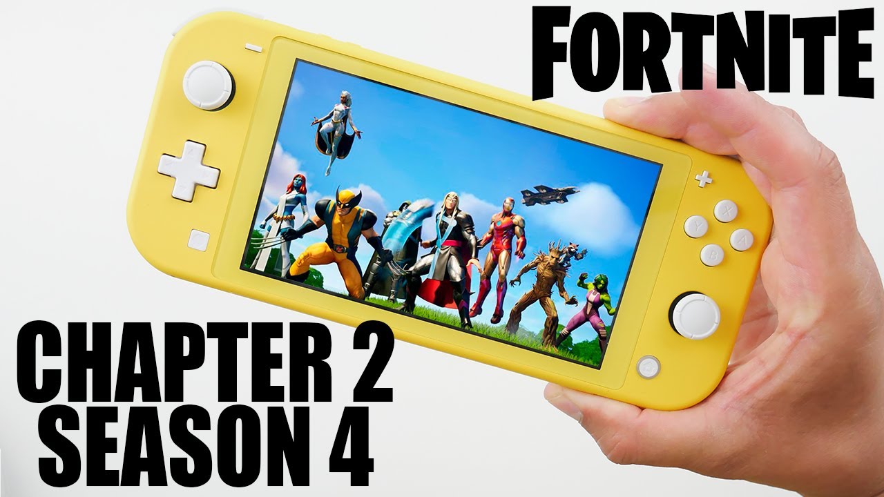 Chapter 4 Season 2 Fortnite on Nintendo Switch LITE Gameplay