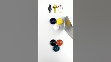 Poppy Playtime & Squid Game guess the mixed color #satisfying #colormixing #squidgame