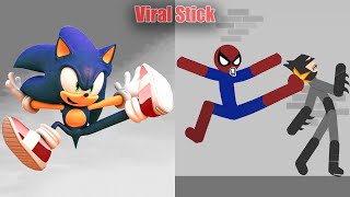 Sonic vs Stickman | Stickman Dismounting Highlight and Funny Moments #172